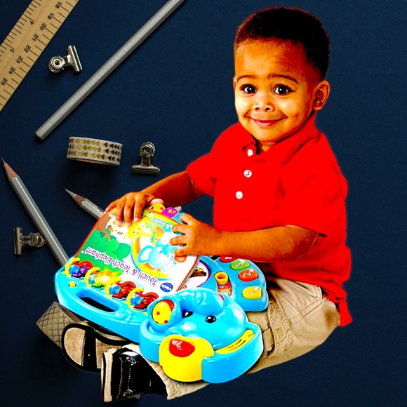 VTech Touch and Teach Elephant Book , BlueLearning/Educational Toy - Picture 9 of 11